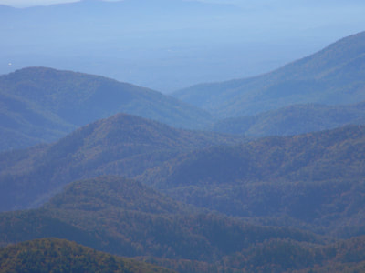 personal photograph from Blue Ridge Parkway overlook, NC.