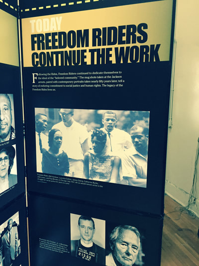 Personal photograph from exhibit on Freedom Riders, Chicod School.
Greenville, NC